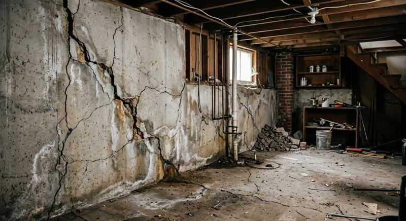 Basement Crack Repair in Wake County, NC