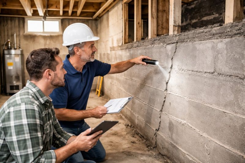 Basement Crack Repair in Wake County, NC