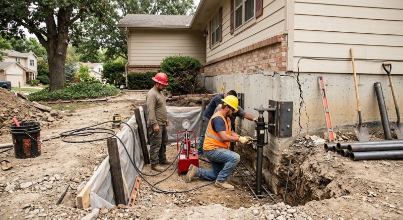 Cracked Foundation Repair in Wake Forest, NC