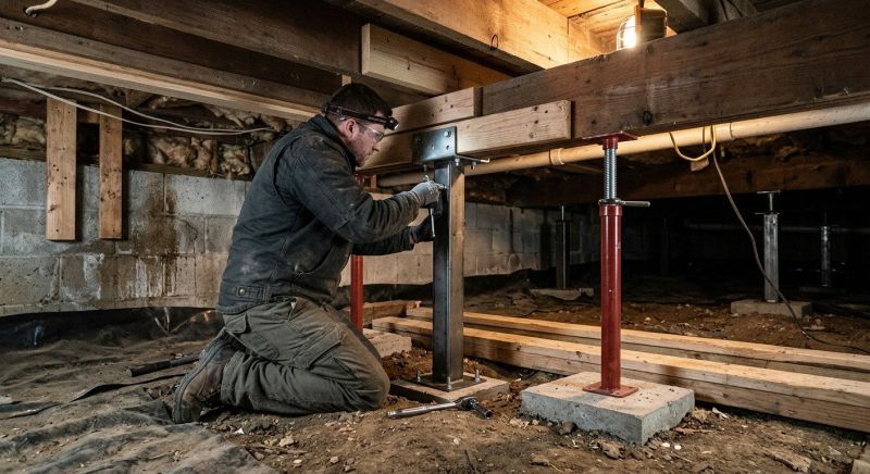 Crawlspace Structural Repair in Wake County, NC