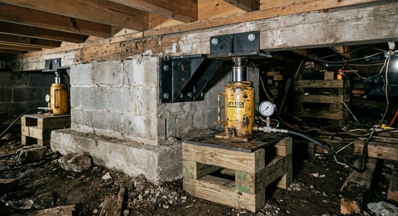Foundation Jacking in Wake Forest, NC