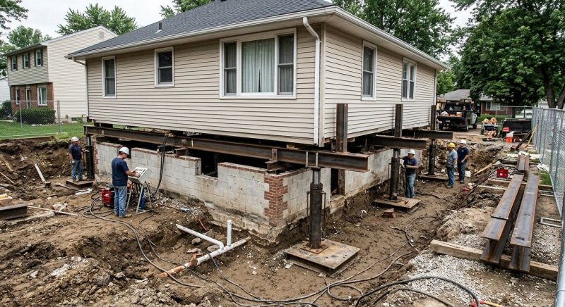 Foundation Lifting in Holly Springs, NC