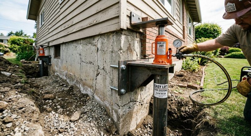 Foundation Lifting in Moncure, NC