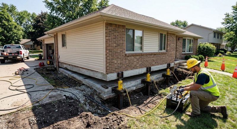 Foundation Lifting in Raleigh, NC