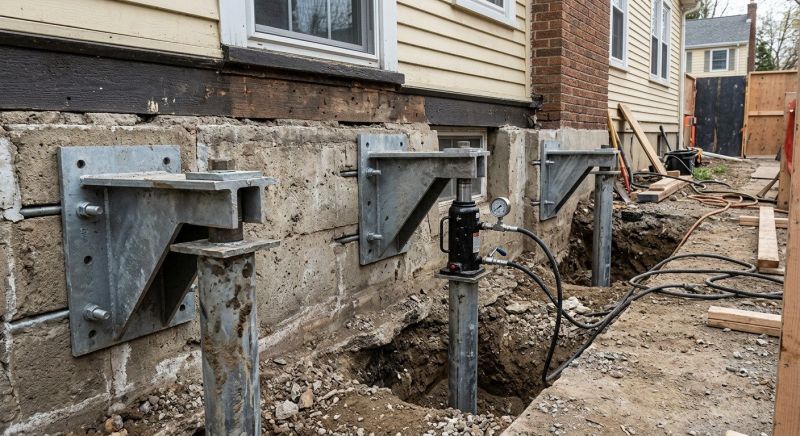 Foundation Pier Leveling in Wake County, NC