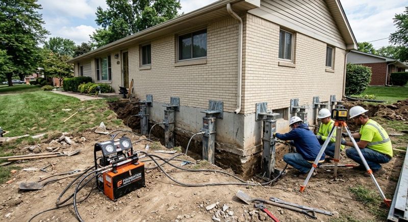 Foundation Pier Leveling in Wake County, NC