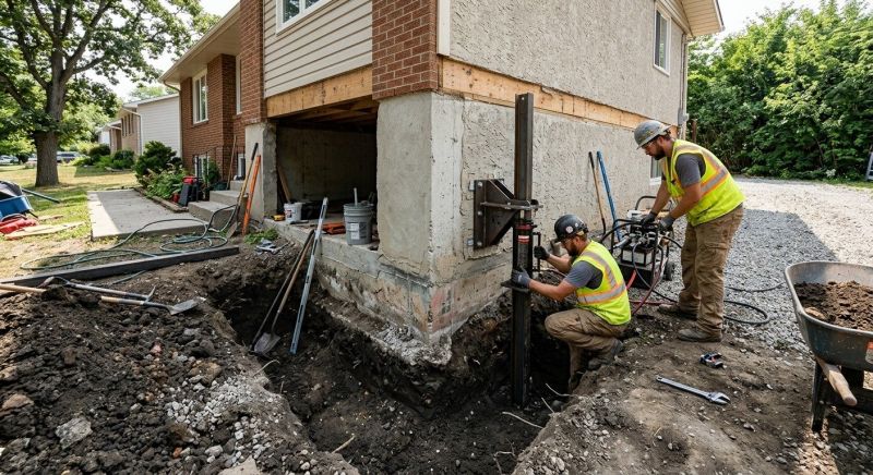 Foundation Pier Repair in Wake County, NC