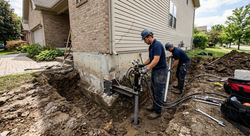 Foundation Settlement Repair in Wake County, NC