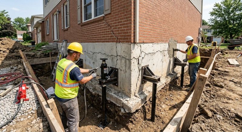 Foundation Structural Repair in Holly Springs, NC