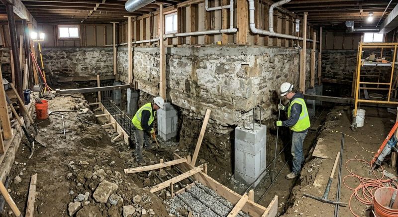 Foundation Underpinning in Wake County, NC