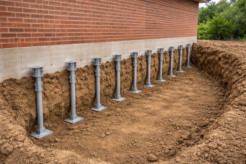 Helical Piers Installation in Wake County, NC