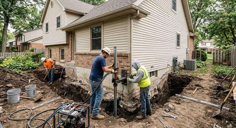Home Foundation Repair in Holly Springs, NC