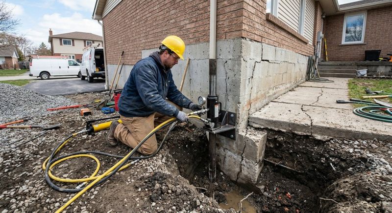 Sinking Foundation Repair in Angier, NC