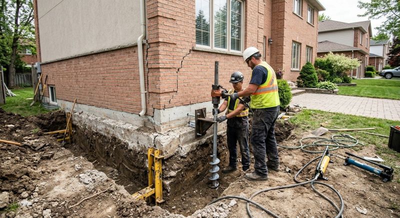 Sinking Foundation Repair in Carrboro, NC