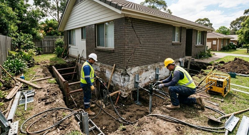 Sinking Foundation Repair in Moncure, NC