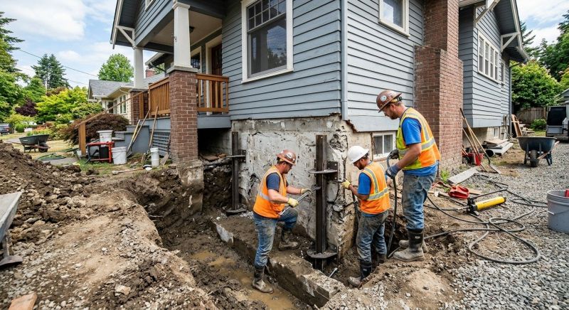 Sinking Foundation Repair in Orange County, NC
