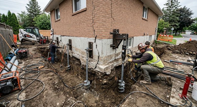 Sinking Foundation Repair in Wake Forest, NC